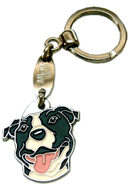 AMERICAN STAFFORDSHIRE TERRIER <br> (keyring, engraving included)